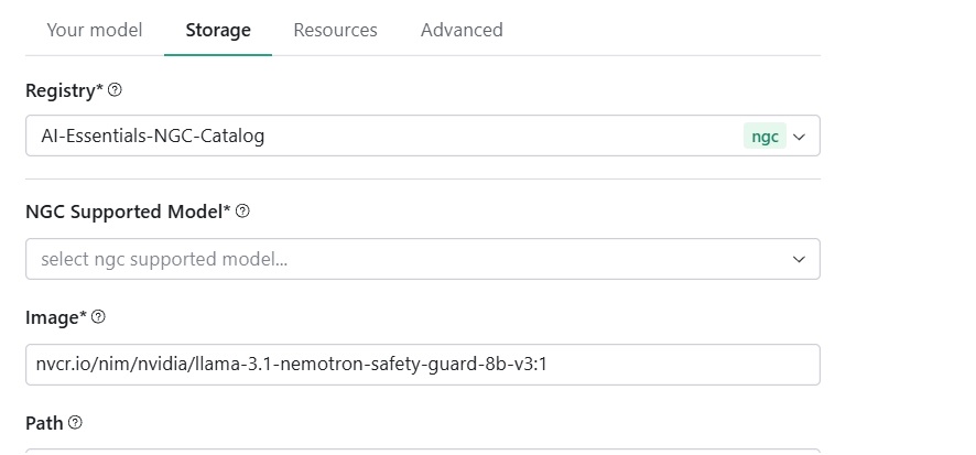 Nemotron storage configuration Nemotron storage configuration