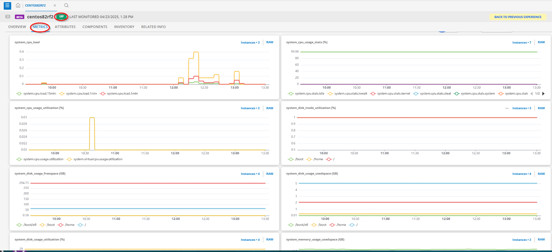 Check status and metrics of the SSH agentless device Check status and metrics of the SSH agentless device