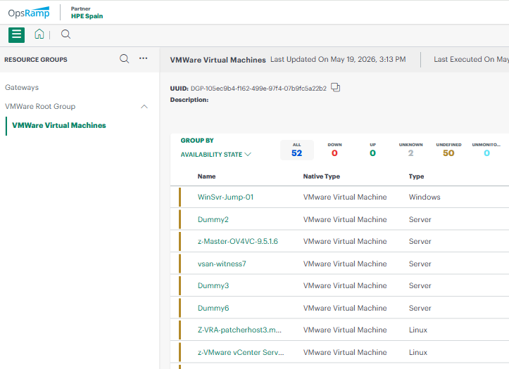 Newly created device groups