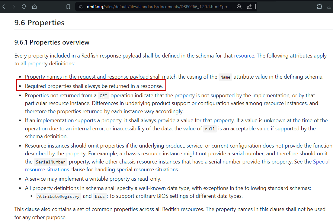 Figure 1: DMTF Properties overview paragraph from DSP0266 Figure 1: DMTF Properties overview paragraph from DSP0266