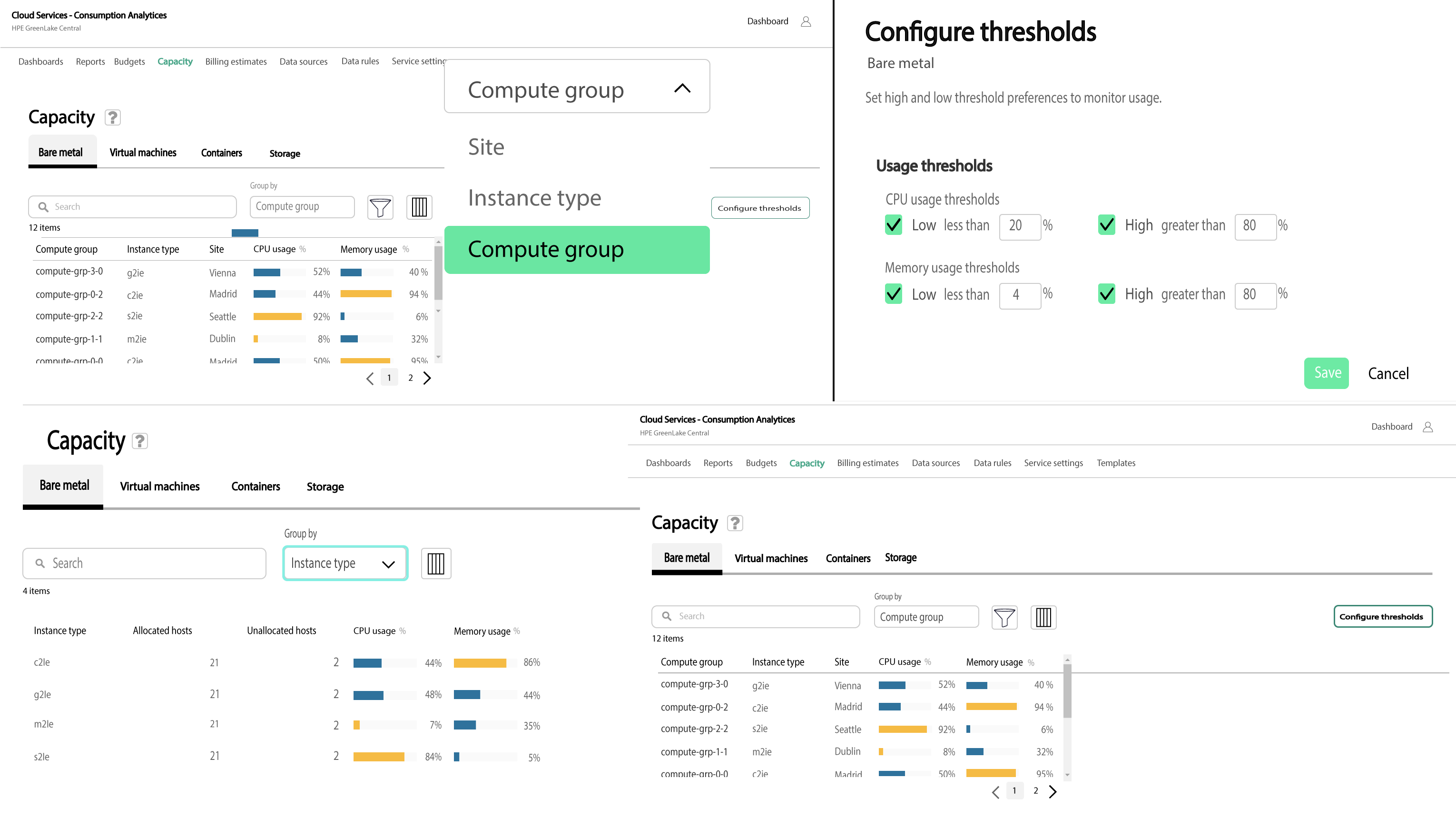 Screenshot 4: Bare metal service monitoring Screenshot 4: Bare metal service monitoring